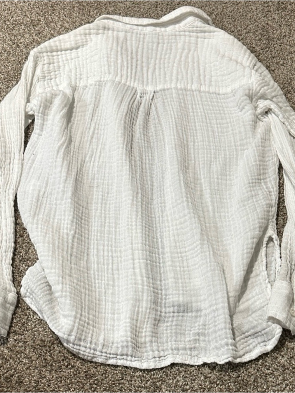Gauze Button-Down Shirt - Picture 2 of 3